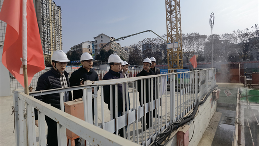 圖二：集團(tuán)黨委委員、副總經(jīng)理倪丹督導(dǎo)嘉來(lái)建工安全工作